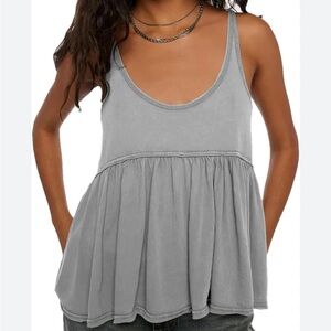 Urban Outfitters BDG Babydoll Gray Sleeveless Women's Top Size Large